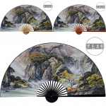 50x88cm suur maalipaberist ventilaator seinale riputatav dekoratiivne kokkupandav ventilaator kontorisse, esikusse, koju, elutuppa, dekoratiivne ventilaator Lucky Strike 50x88cm