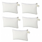 5/10 tk Kuumus&uuml;lekande Kosmeetikakotid Valged Sublimatsioon Toorikud Meigikotid Tarvikud DIY Maalimine Kunst Ornament