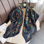 90*90 cm ruudukujuline toimne puuvillane sall naiste pear&auml;tikud ja &uuml;mbrised Luksuslikud tr&uuml;kitud kaelasallid Hijab Bandana Pashmina One Size