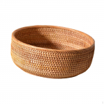 Handcrafted Rattan Bowl for Food Storage and Serving at Home Large