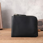 Meeste v&auml;ikesed rahakotid ehtsast nahast krediit-visiitkaardihoidja rahakott Rahakohver Vintage Clutch l&uuml;hike naiste meeste m&uuml;nditaskukott must