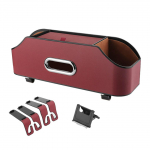 Auto peatugi Tagumine istmekorraldaja Vaheseinaga disain Mitmeotstarbeline hoiukast Joogihoidjaga Salvr&auml;tikukarp Peatugi konksuga punane