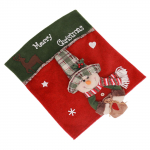 J&otilde;uluvana ja lumememme 3D-toolikatted puhkemaja kaunistamiseks, pehmest riidest kergesti paigaldatavad tooli seljakatted 1 tk A