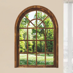 Kunstakna seinakleebise kleebis, seinamaaling Peo eemaldatav roheliste taimede maastikuline PVC-tapeet