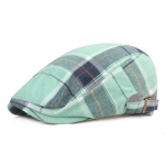 Kevadine ruuduline riidest pardikeelk&uuml;bar Meeste ja naiste Retrobarett Kirjanduslik Noorte M&uuml;ts Meeste M&uuml;ts M（56-58cm） oranž