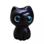 Uus puidust nikerdamine Viltuse peaga kassi multifilm Armas suurte silmadega kassi t&ouml;&ouml;laua kaunistused sandlipuust kassikujud suveniirid ruumi sisustus