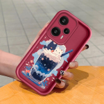 Pehme silikoonist ruudukujulise redeliga printimismustriga telefoni korpus, t&auml;iskaanega kaamera p&otilde;rutuskindel kaitse kummist &uuml;mbris Xiaomi Redmi jaoks Redmi Note 12 Discovery must