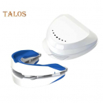 Norskamisvastane huulik, reguleeritav BPA lateksivaba meeste naiste universaalne, parem &ouml;&ouml;une norskamisvastane suukaitseseade sinine/valge