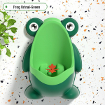Kaasaskantav poiste pissuaar: Spetsiaalne laste tualett-&auml;mber Frog Urinal+Hook+Brush