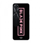 Coque pour Oppo A78 5G Blackpink VIP Tickets Blackpink logo Front noir Maniacase