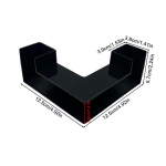 Akvaariumi krevettide koobas Betta kalatunnel Krevetid m&auml;ngivad koobas kalapaagi kaunistus Akvaariumi varjatud koobas vees elavatele lemmikloomadele Krevetid must