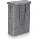 45L &otilde;huke kaanega pesukorv, kitsas k&auml;si, peen k&auml;si, m&auml;&auml;rdunud pesu korv, magamistuba, lasteaed, terve korvi panipaik hall