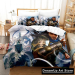 3D M-Magic The Gathering Voodipesukomplekt Tekikott Voodikate Padjap&uuml;&uuml;riga &Uuml;heinimesevoodi &Uuml;heinimesevoodi Queen Size King Size Poisid T&auml;iskasvanud Kodutekstiil EU Single 90x200cm