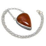 Hematoid Handmade 925 Sterling Silver Jewelry Necklace 20 r4f65