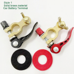 12V 24V Messing Autoterminal &Uuml;lemine Post Juhtme Kaabliklamber 4-suunalised Kiirkinnitused Auto Tarvikud