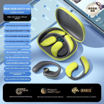K&otilde;rva k&uuml;lge kinnitatav Bluetooth-k&otilde;rvaklapp M65 k&otilde;rvadeta True Wireless Sports Earphone Bone Conduction K&otilde;rvakinnitusega must