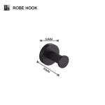 Mattmust vannitoa roostevabast terasest rihveldatud k&auml;ter&auml;tikuivati ​​paberihoidik k&auml;ter&auml;tikuivati ​​seebi dosaator WC-hari riistvara tarvikud