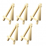 5 tk 5-tolline miniekraaniga puidust molbert, kolmnurkne tugi, kaasaskantav mini-puidust kunstniku molbert