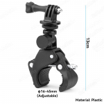 Spordikaamera kinnitus mootorratta jaoks Go Pro Hero 13 12 11 10 9 Insta 360 X4 X3 GO 3 3S jaoks, moto, jalgratta juhtraua kinnitus