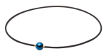 lemmik Phiteni kaelakee RAKUWA kaelakee Metax peegelpall maa v&auml;rvi 45cm [Yuzuru Hanyu toode] black