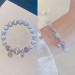 Helmestega k&auml;ev&otilde;ru Naiste romantika kassisilma kiviv&otilde;lu k&auml;ev&otilde;ru imitatsioon kuukivist randmeketi ehteid t&uuml;druks&otilde;brale kingituseks