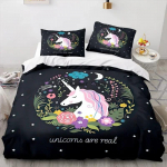 Lastele Rainbow Horse tekikott Multifilm Unicorn voodipesukomplekt lastele Beebivoodi tekikott Padjap&uuml;&uuml;r Armas voodipesu cot size70x133cm2pc