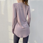 Pikkade varrukatega jooga naiste spordir&otilde;ivad j&otilde;usaal jooksmine pluusid s&auml;rgid sport fitness T-s&auml;rk j&otilde;usaali treening L