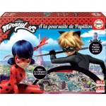 Jeu de soci&eacute;t&eacute; - EDUCA - Miraculous Ladybug : &Agrave; la Poursuite de Papillon - Combat de d&eacute;s pour sauver Paris