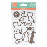 Matrices de d&eacute;coupe - Artemio - Animaux - 11 dies - Compatibles Mini Happycut - Multicolore