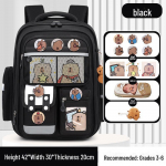 Capybara koolikott: Armas, mahukas seljakott algkooli poistele ja t&uuml;drukutele small must