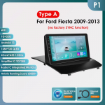 Hizpo 2din Android Autoraadio Ford Fiesta 2009 - 2017 jaoks Autoraadio Multimeedia Video M&auml;ngija GPS Navigatsioon Peaseade Carplay 4G WIFI Intelligentne DVR DSP P1 AB 4Core 1G 32G AI