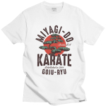 Jaapani kung fu T-s&auml;rk Miyagi Do Inspired Karate Kid tr&uuml;kitud T-s&auml;rk naiste meeste vintage Cobra Kai vabaaja l&uuml;hikeste varrukatega Tpos Tee S