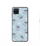 Coque - Maniacase - Galaxy A12 - Silicone - Souple - Stitch love coeur rose must