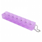Travel 7 Compartment Pill Box Weekly Medicine Dosser Case Holder AVE sinine