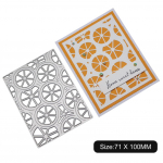 Ristk&uuml;likukujuline raam, ratta kaunistus, metallist h&otilde;bedane &scaron;abloon, reljeefimallid, l&otilde;iketerad isetegemiseks, scrapbooking'i jaoks, paberist albumite, kaartide valmistamiseks h&otilde;be