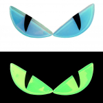 Mootorratta kuradi silmakleebised esitulede helendav pimestav v&auml;rvi 3D kleebised Mootorratta kere veekindel kaunistuskleebis A