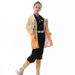 Anime Deemonitapja: Tsuyuri Kanawo Kamado Nezuko Kimono Cosplay t&uuml;drukutele ja poistele, rollim&auml;ngu kost&uuml;&uuml;m, laste komplekt 150cm
