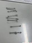 Arrow Screw Industrial Barbell k&otilde;rvar&otilde;ngad topeltk&otilde;rva aukudele &ndash; Euroopa ja Ameerika populaarne horisontaalse varda disain Transparent acrylic style - 1 piece
