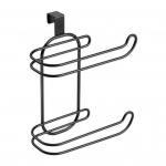 Tualettpaberi hoidja Paberr&auml;tikuhoidja Kahekihiline disain Tugev kandev&otilde;ime Roostekindel Paberrulli dosaator Vannitoa K&ouml;&ouml;gi Korraldaja valge