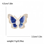 Moesulamist emailiga kivist liblikas pross, k&otilde;rgekvaliteediline loominguline naiste &uuml;likond, kleit, korsa, kaunistustega pin