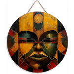 Puidust ainulaadne Aafrika mask kunstilise disainiga &uuml;mmargune puidust silt, sobib uksele, seinale, koju, tuppa, talumajja, t&auml;navale, poodi, garaaži, baari, aeda Wood