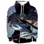 Harajuku Anime Solo Leveling Sung Jin Woo graafiline kapuutsiga pusa meestele, lahtised pikkade varrukatega dressipluusid, moodsad manga kapuutsid, meeste riided 4XL