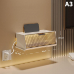 Ruuteri salvestuskarp riiul Seinale paigaldatav WiFi-organisaatorkarp Punch-free pistikupesa digiboksi korraldajakarp elutoa hoiuruum