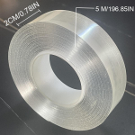 Nano kahepoolne kleeplindi k&auml;epide Korduvkasutatav j&auml;lgedeta eemaldatav l&auml;bipaistev kleebis K&ouml;&ouml;k Vannituba Pestavad teibid Length 5M