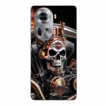 Coque de t&eacute;l&eacute;phone - Maniacase - Oppo Reno 11 5G - Silicone - T&ecirc;te de mort m&eacute;canique - Noir