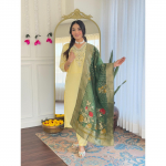 Kaunis Disainer Chanderi &Uuml;lemine Tuunika Kurti India Bollywood Salwar Kameez Kost&uuml;&uuml;m SC-2292 M-38