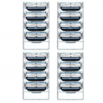 [ 16tk / 4 pakk ] Meeste habemenuga 3-kihiline tera kolmele pardlile 16pcs