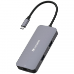 Verbatim Adapter Hub Usb-C - Hdmi/Usb-C /Eternet/2Xusb-A 3.0 Aluminiowy/Aluminum 32150