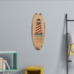 Casual Home Decor Vintage puidust silt surfilaud Puidust silt ranna stiilis rippuv One Size pruun