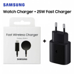 Originaal Samsungi kella kaasaskantav juhtmevaba kiirlaadimisega akupank laadija kella laadija Samsung Galaxy Watch 6 /5 Pro/5/4/3/Active 2 jaoks Watch Charger+25W Charger